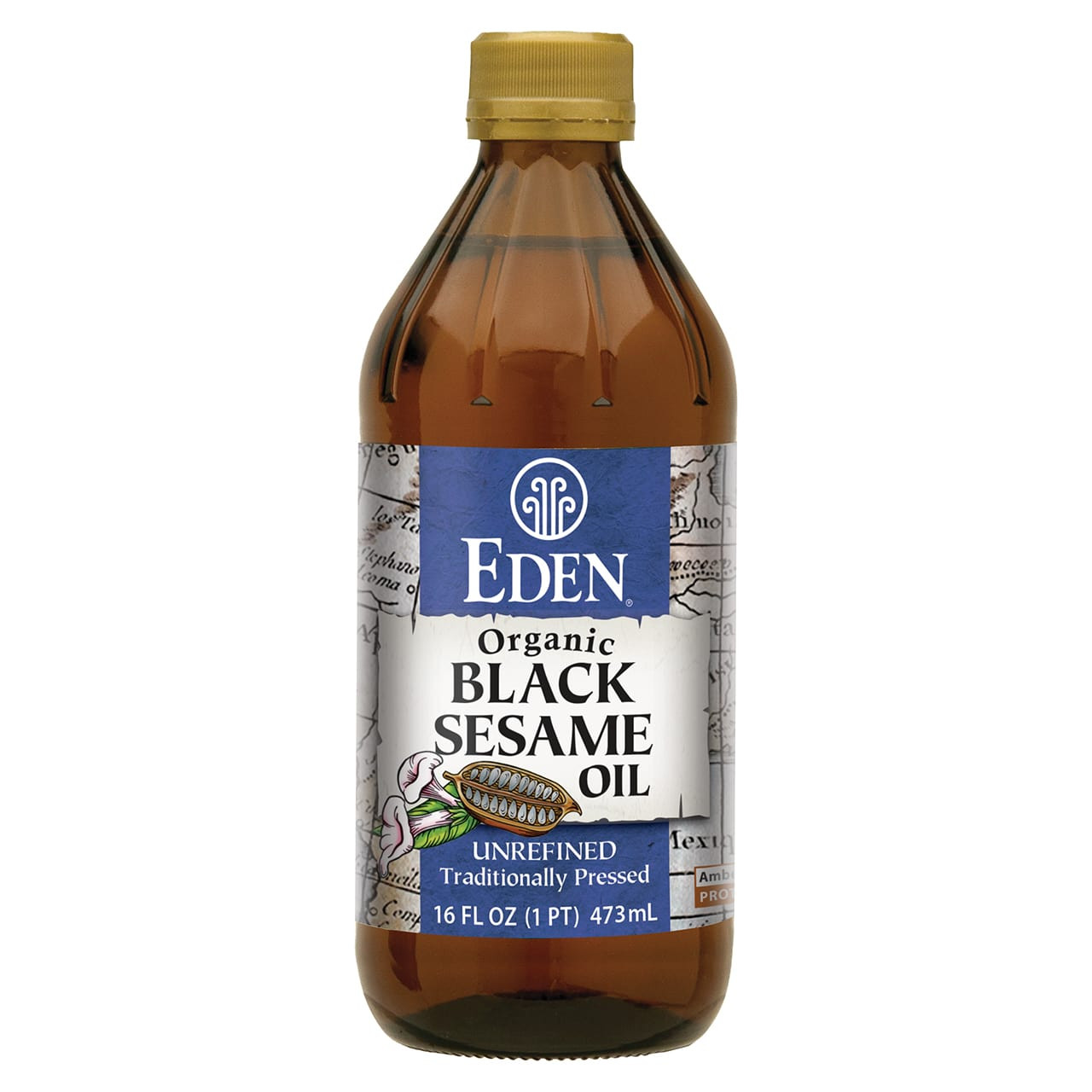 Black Sesame Oil organic, 16 oz bottle