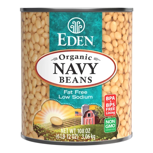 Navy Beans, organic, 108 oz