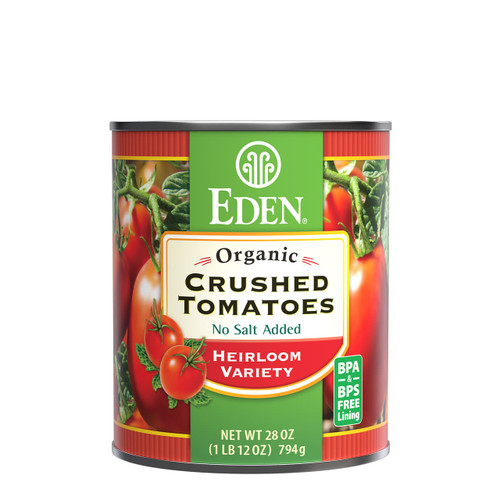 Crushed Tomatoes, Organic 14 oz glass Eden Foods