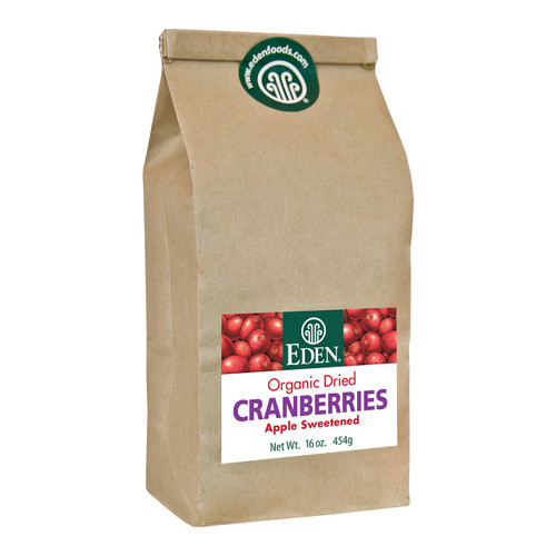 Dried Cranberries, organic - 1 lb