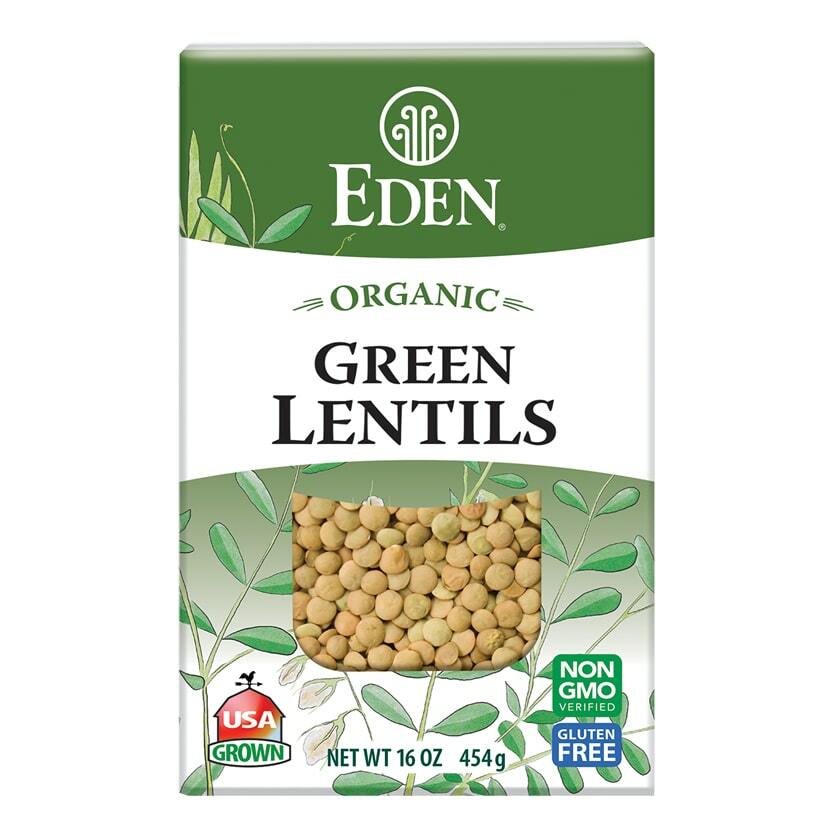 Green Lentils, organic, dry