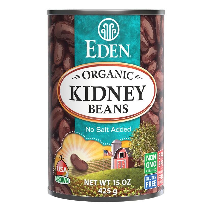 Kidney (dark red) Beans, organic, 15 oz