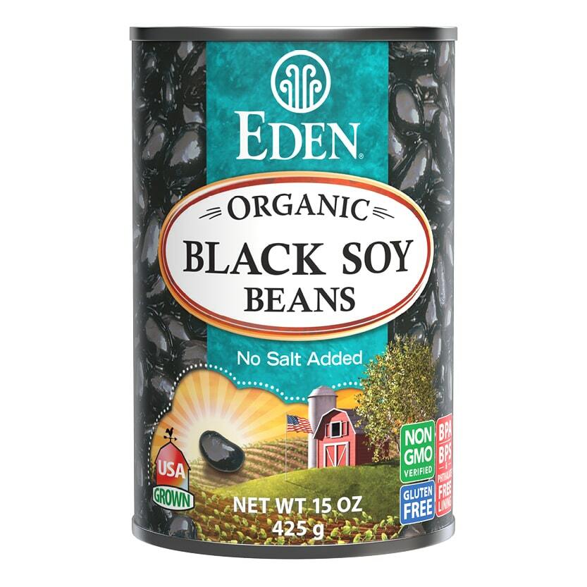 Black Soybeans, organic, 15 oz