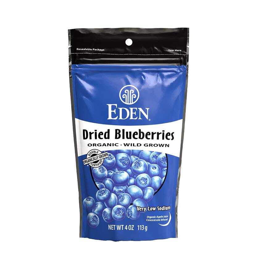 Dried Wild Blueberries, Organic - 4 oz