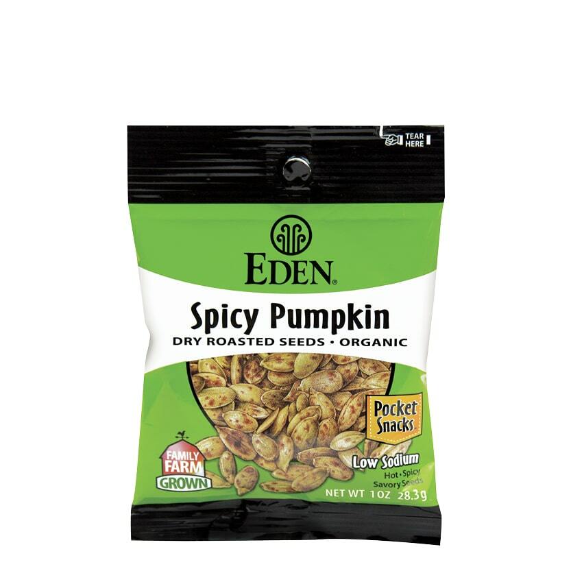 Spicy Pumpkin Seeds Pocket Snacks, Organic - 1 oz
