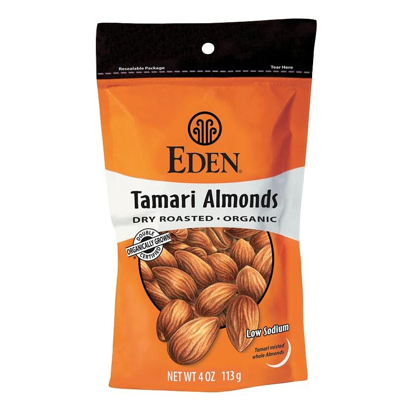 Tamari Roasted Almonds, Organic - 4 oz