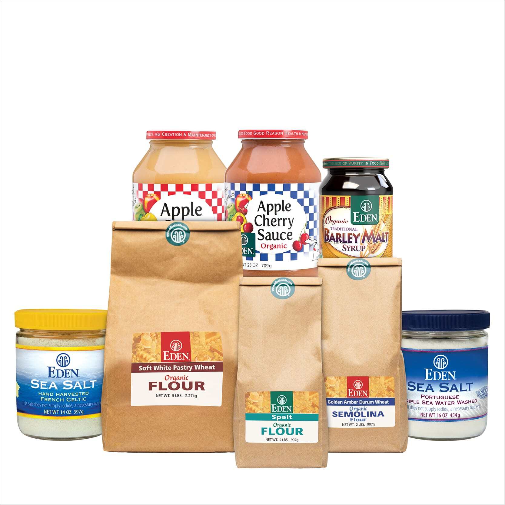 Flour, Barley Malt Syrup, Apple Sauce, Sea Salt