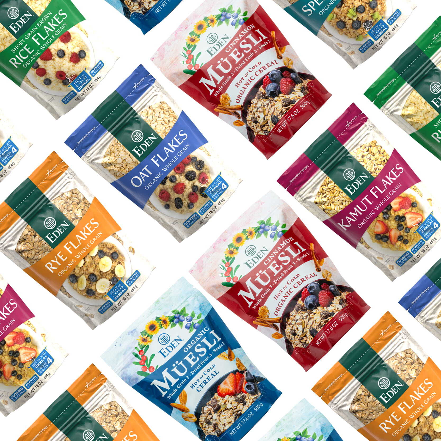 Eden Whole Grain Flakes & M&uuml;esli