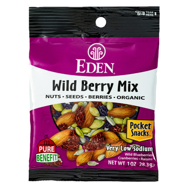 Wild Berry Mix Pocket Snacks organic, 1 oz - Eden Foods