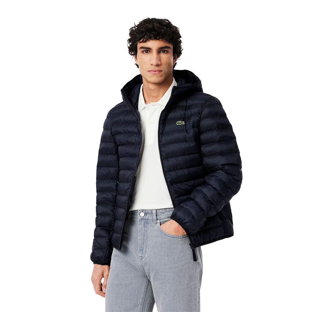 Quilted Puffed Jacket Navy