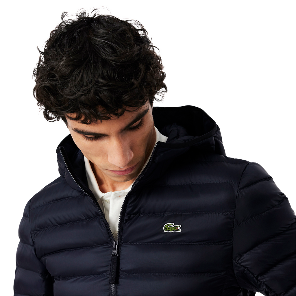 Quilted Puffed Jacket Navy