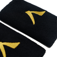 Wristband 2 Pack 12cm - Black