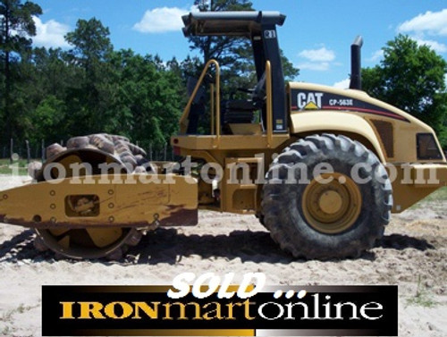 Caterpillar CP563E 84" Padfoot Compactor, in very good condition.
