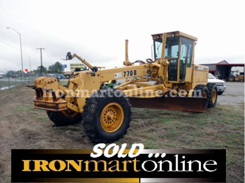 1993 John Deere 770B Motor Grader, with 14 Foot Moldboard.
