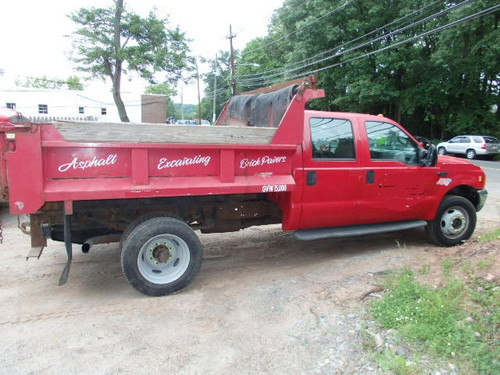 2000 Ford F-450 XLT Super Duty Crew Cab Mason Dump 7.3 Stick