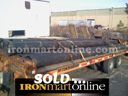 6, 8 and 12 Inch Ductile Black Steel Pipe, in very good condition.
