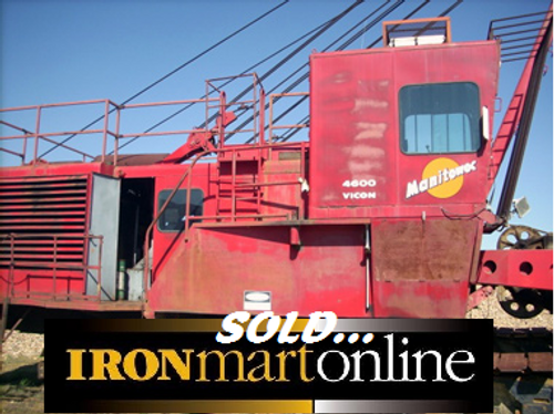 1979 Manitowoc 4600 SII Vicon Dragline, Powered by CAT 379 Diesel Engine.