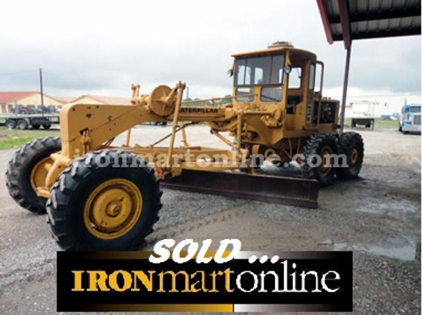 1966 CAT 120 Motor Grader, with front scarifier.
