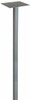 Matte Gray Robust Mailbox Post