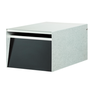 Black Urban Back Opening Zincalume Modern Mailbox Black Urban Back Opening Zincalume Modern Mailbox