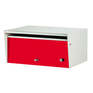 Red Metro Front Opening Aluminum Modern Mailbox Red Metro Front Opening Aluminum Modern Mailbox