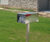 Urban Front Opening Stainless Steel Modern Mailbox on modern post with modern numbers Urban Front Opening Stainless Steel Modern Mailbox on modern post with modern numbers