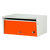 Orange Metro Front Opening Aluminum Modern Mailbox  Orange Metro Front Opening Aluminum Modern Mailbox