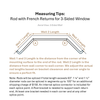 3/4" Dia. Stainless Steel Rod with French Returns for 3-Sided Window