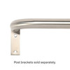 3/4" Dia. Stainless Steel Rod with French Returns for 5-Sided Bay Window