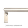 1" Dia. Stainless Steel Rod with French Returns for 5-Sided Bay Window