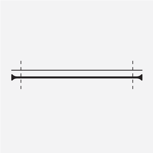French Return Rods for Straight Windows
