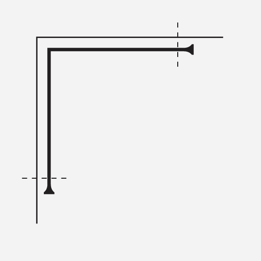 French Return Rods for Corner Windows