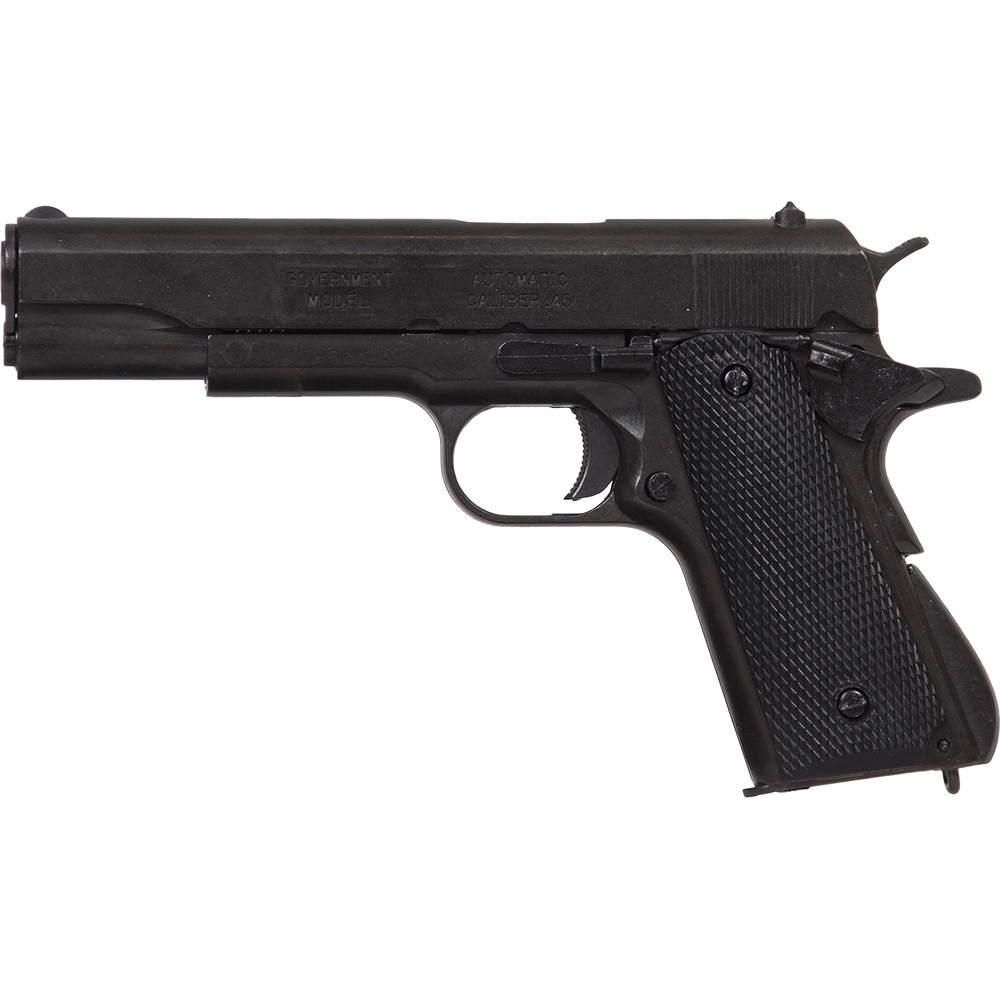 1911 ガスガン ブラック『M1911A1』箱無し Replica M1911A1 Black Finish Black Composite Grips Field