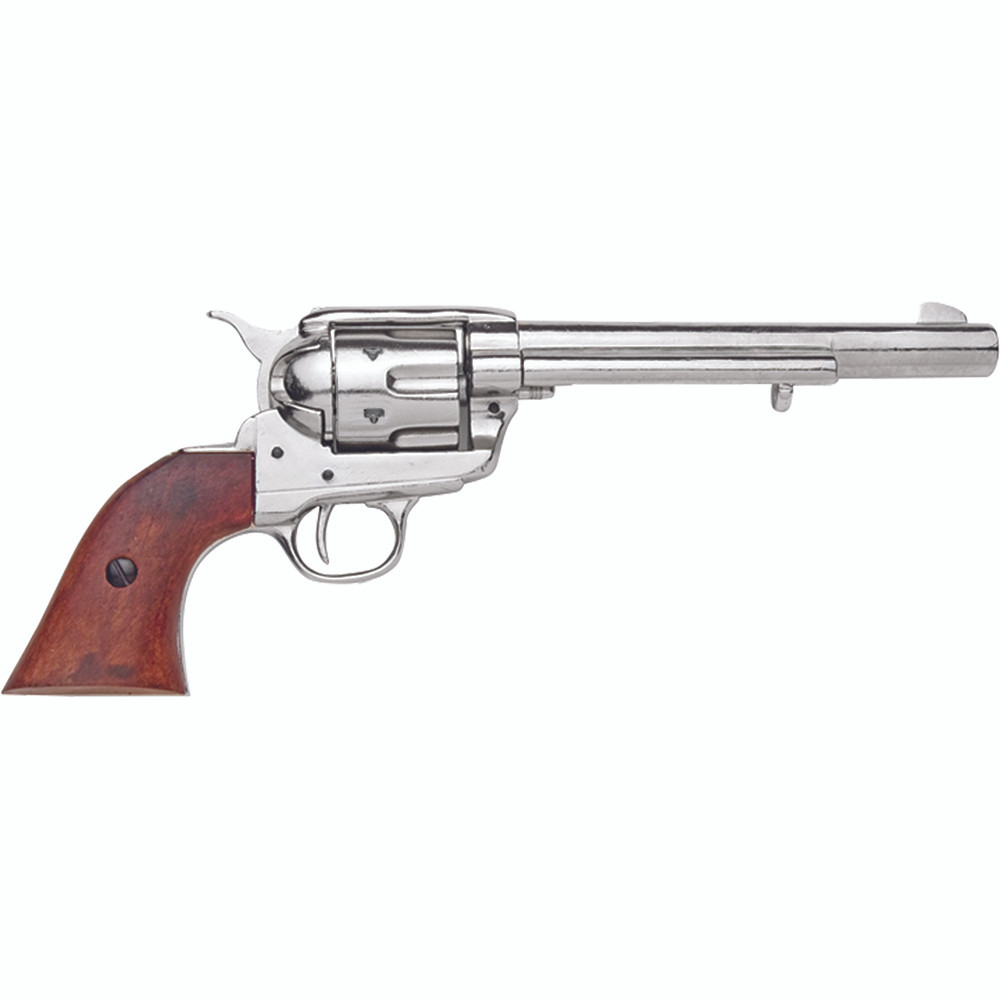 Old West Replica M1873 Nickel Finish Cavalry Single Action