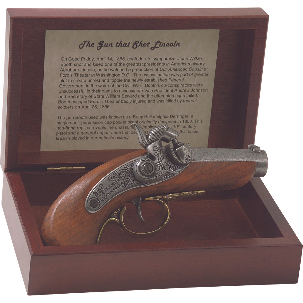 Civil War Lincoln Assassination Replica Pistol Box Set