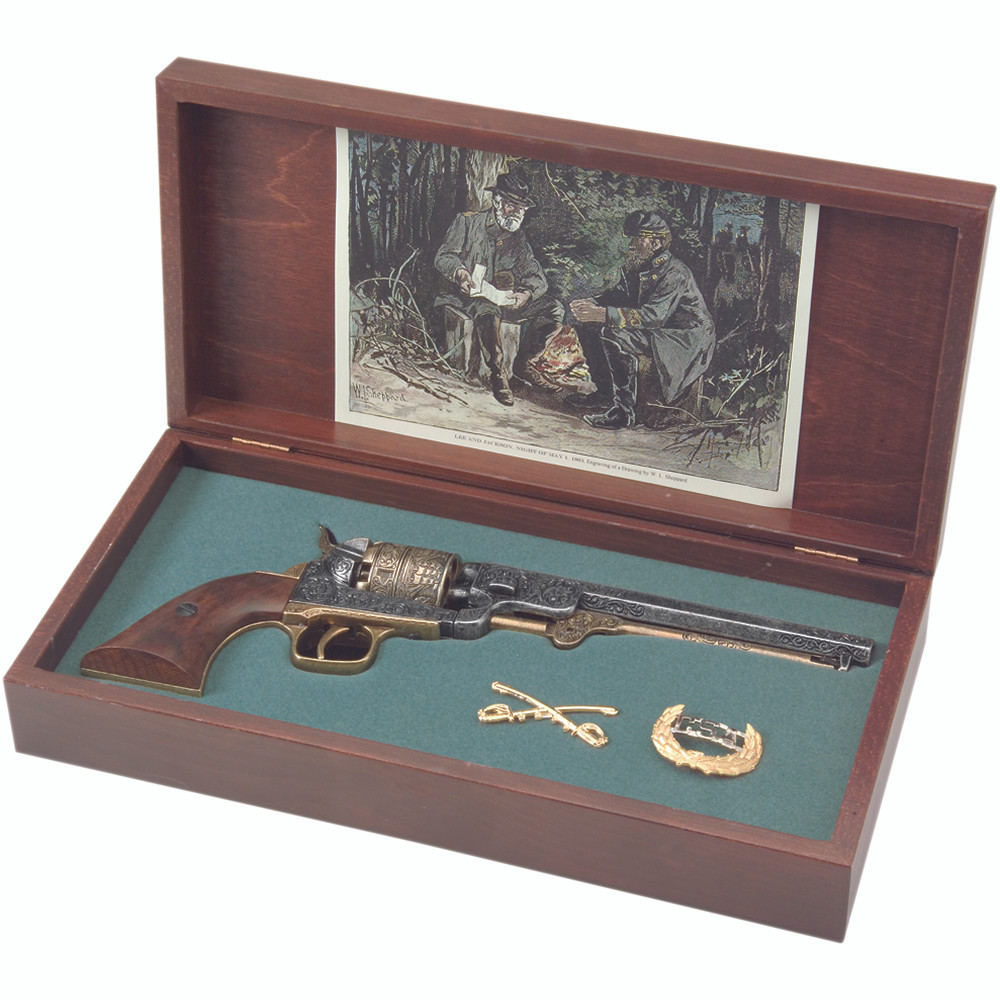 Civil War Deluxe Replica Lee And Jackson Revolver Box Set Collector's