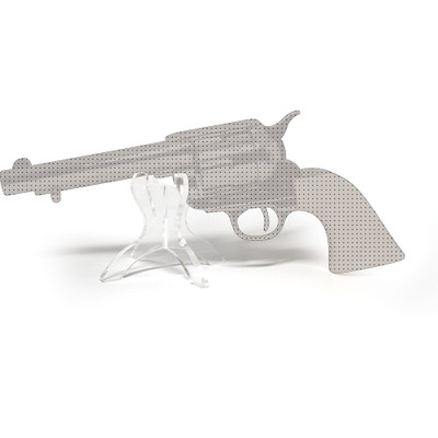 Acrylic Pistol Display Stand | Clear, Sturdy, and Elegant