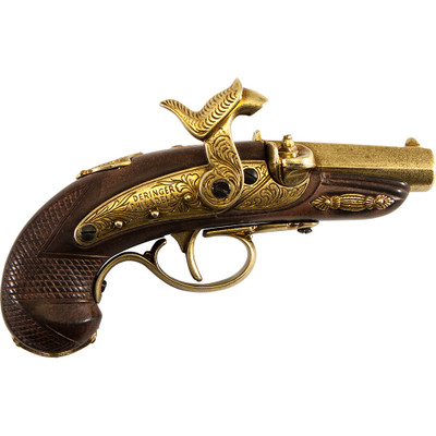 5315 Civil War Philadelphia Derringer Cap Firing Replica Brass-img-0