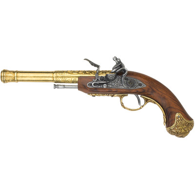 296L Left-Handed Indian Flintlock Brass finish-img-1