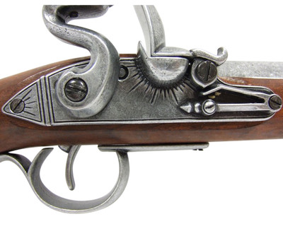 DELUXE KENTUCKY FLINTLOCK PISTOL BRASS - Collector's Armoury, Ltd.