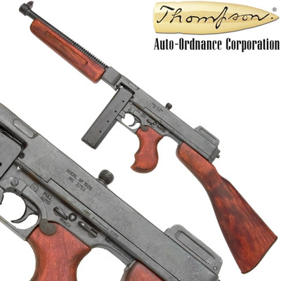 1093 Replica M1928 Military Version Thompson Submachine Gun Non-Firing-img-2