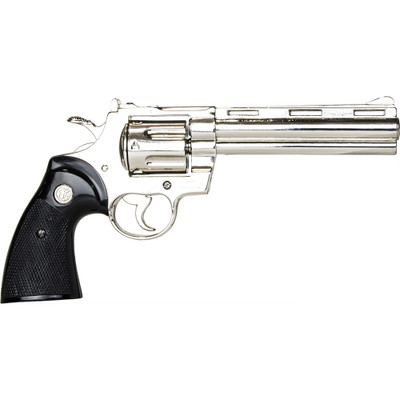 Zombie Killer Replica Nickel .357 Police Magnum 6 Barrel Non-Firing Gun