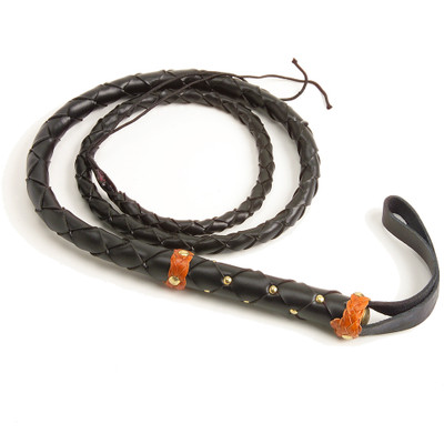 うらしま堂　the custom rawhide Old West 6' Braided Rawhide Bullwhip - Collector's Armoury, Ltd.