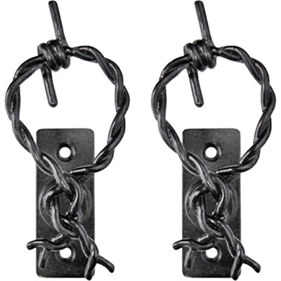 Old West Black Barbed Wire Gun Hangars