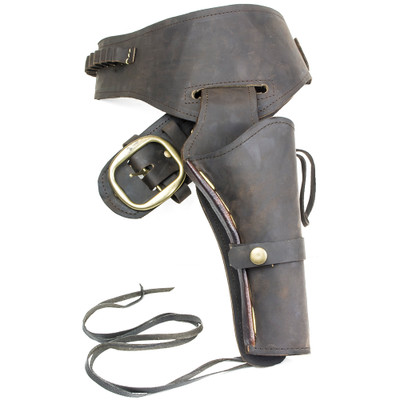Fast Draw Oiled Brown Leather Western Holster - LG