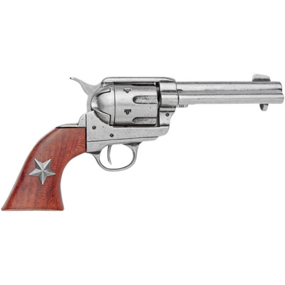 1038 Old West M1873 Grey Finish Six Shooter Revolver Non-Firing Replica-img-0