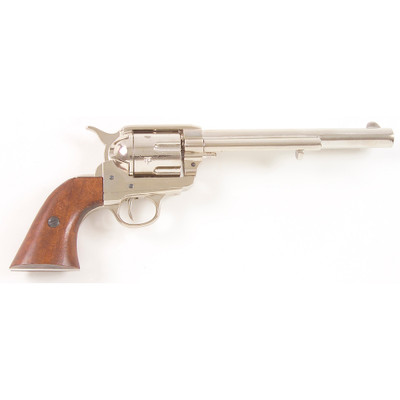 Old West M1873 Nickel Finish Cavalry Barrel Replica Revolver Non-Firing Gun