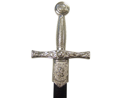 080F SilverTrim Excalibur Letter Opener With Scabbard-img-1