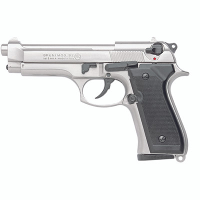 Replica M92 Semi Automatic Blank Firing Gun Nickel Finish