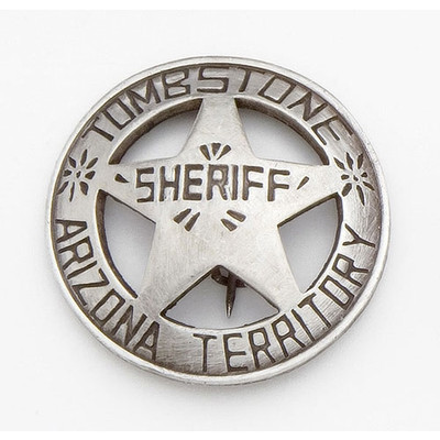 Old West Tombstone Sheriff's Badge